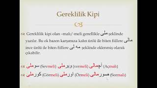 Osmanlı Türkçesi Dersleri 25 Dilek Tasarlama Kiplerinin Yazılışı Gereklilik Kipi [upl. by Alket]