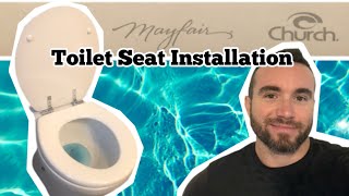 Toilet Seat Installation Instructions for Mayfair Statite [upl. by Williams]