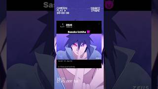 Sasuke Uchiha 😈🔥 anime naruto [upl. by Ahkihs]