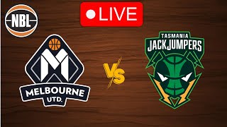 🔴 Live Melbourne United vs Tasmania JackJumpers  Live Play by Play Scoreboard [upl. by Shuman]