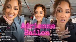 Adrienne Bailon Talks LA VOÛTE On IG Live 91123 [upl. by Lindly]