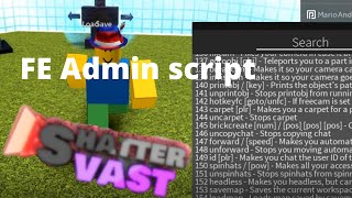 HackScript Shattervast Admin FE  ROBLOX [upl. by Sunil]