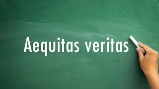 How to pronounce aequitas veritas  aequitas veritas pronunciation [upl. by Radu]