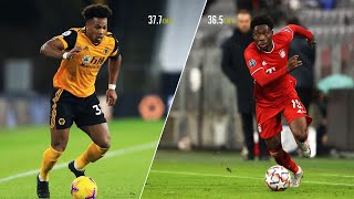 Adama Traore vs Alphonso Davies ● Speed Battle ●Crazy Skills and Goals [upl. by Yentrok]