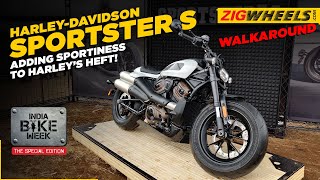 HarleyDavidson Sportster S Launched At IBW 2021  ZigWheelscom [upl. by Elleneg]