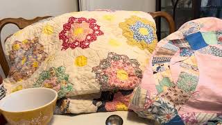 Estate Sale Finds Video 487 Pyrex Sterling Vintage 1 Quilts amp More [upl. by Llerroj]