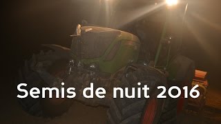 Semis de ray grass 2016 de nuit [upl. by Suirada995]