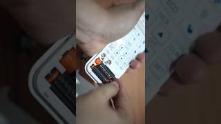 Toshiba AC Remote battery change shots ytshort viral [upl. by Henrique654]