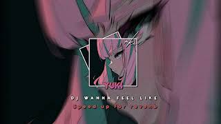 DJ WANNA FEEL LIKE  SPEED UP FOR REVENB [upl. by Nnomae]