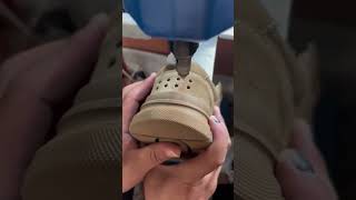 The process of drilling ventilation holes in labor protection shoes [upl. by Dlanor959]