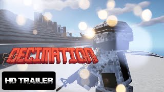 Minecraft Decimation Zombie Modpack  Gameplay Trailer [upl. by Alios]