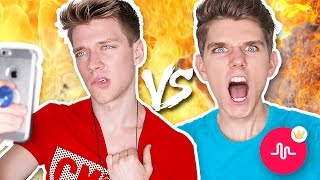 🔴Musically Battle Musers  Collins Key vs Devan Key [upl. by Petua]