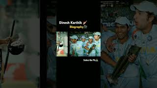 Dinesh Karthik🏏 Biography📽 dineshkarthik cricketlover biography trending viralvideo shorts [upl. by Eidua]