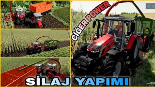 EN CİĞERLİ TRAKTÖR İLE SILAJ YAPTIM FARMING SIMULATOR 22 55ragnar agriculture fs22 silaj farm [upl. by Noinatrad]