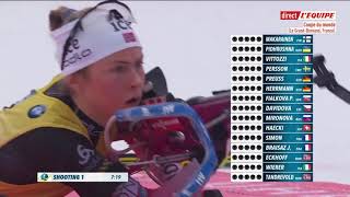 Biathlon 2019 Le Grand Bornand mass start femmes 22122019 IBU Cup [upl. by Lianna]