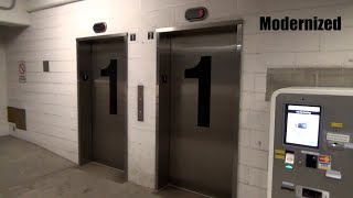 Modernized Glass Elevators at the Sister Cities Garage in Rochester NY [upl. by Atined]