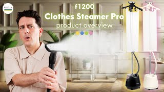 Fridja f1200 Clothes Steamer Pro  Product Overview [upl. by Anita]