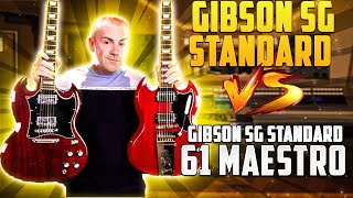 Gibson SG Standard VS Gibson SG Standard 61 Maestro [upl. by Oirramed569]