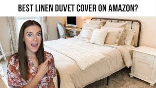 Amazon Linen Duvet Cover Review [upl. by Sanborne]