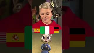 Ginnifer Goodwin voices the cartoon quotZootopiaquot in four languages [upl. by Anwahsed]