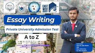 Essay Writing for Brac University and Other Private University Admission  Brac amp Nsu Essay Writing [upl. by Drolet465]