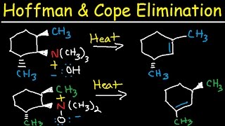 Hofmann and Cope Elimination  E2 Reaction Mechanism  Syn vs Anti Stereochemistry [upl. by Evangelia]