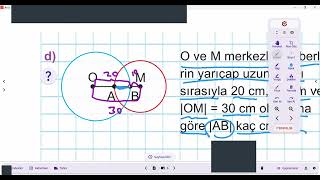 5 SINIF GEOMETRİK ŞEKİLLER ÇEMBER SORU ÇÖZÜMÜ [upl. by Cirek]