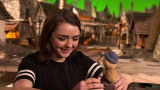 EXCLUSIVE Tour Aardman Studios with Eddie Redmayne amp Maisie Williams [upl. by Fawnia]