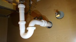 How to Plumb a Drain  Sink Drain Pipes [upl. by Asillim]