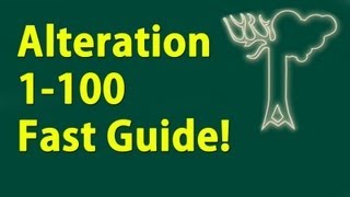 Alteration 1100 Guide Skyrim Fastest way to level [upl. by Sinnej]