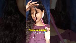 Hair Coiling Using Pen 😲  Heatless Curl Hack 😍 shorts curlyhair [upl. by Enelcaj]