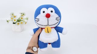 娟娟编织可爱的机器猫哆啦A梦第六集Step by stepeasy for beginners DIY Tutorial crochet Doraemon part6 [upl. by Wooster]