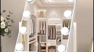 Lighted Makeup Mirror Hollywood Mirror Vanity Mirror with Lights Touch Control Design 3 Colors [upl. by Elnore]