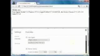 How to Change UserAgent On Google Chrome [upl. by Alphonsine]