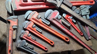 Ridgid Pipe Wrenches Do Not Have Forged Handles Only Forged Jaws [upl. by Eilliw]