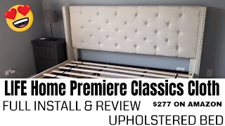 Parkville Upholstered Low Profile Storage Platform Bed Assembly Instructions Step by Step Guide [upl. by Apthorp]