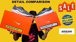 Nike Downshifter 11 Vs Downshifter 12 Detail Comparison  Downshifter 11 VS Downshifter 12 [upl. by Hadeehuat]