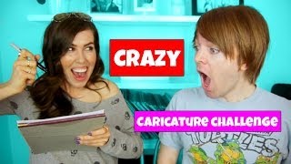 CRAZY Caricature Challenge with Shane Dawson [upl. by Brenza]