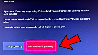 HOW TO GET CUSTOMIZE CLASSIC GAMERTAG OPTION XBOX 1 EASY [upl. by Chirlin]