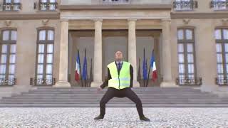 Macron danse de la musique gilet jaune [upl. by Iznek]