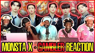 MONSTA X 몬스타엑스 GAMBLER MV  Reaction [upl. by Honorine433]