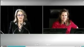 FLASHBACK Freeland crossexamined by civil groups at Emergencies Act Inquiry [upl. by Jeraldine]