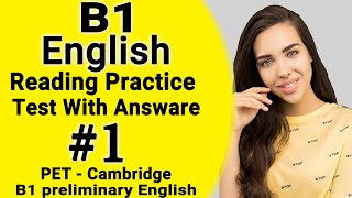 B1 Reading Test With Answers  Full sample  PET succeed in b1 preliminary 2024 exam cambridge part [upl. by Llewxam]