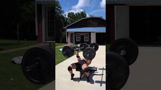 DOUBLE BARBELL BENCH PRESS shorts workout viral [upl. by Aubin]