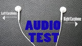 Right Earphone Left Earphone Test [upl. by Alset]