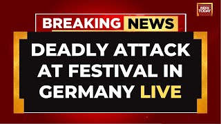 LIVE  Solingen Festival Horror Deadly Knife Attack Shocks Germany LIVE  German News LIVE [upl. by Anikahs]