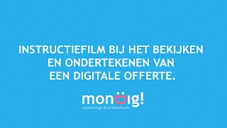 Uitleg bij het digitaal bekijken en ondertekenen van een offerte [upl. by Daloris]