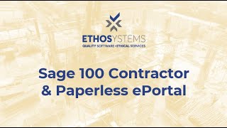 Sage 100 Contractor  Sage Paperless ePortal [upl. by Xena]