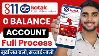 Kotak Mahindra Bank Open Account Zero Balance  Kotak 811 Account Opening Online Zero Balance [upl. by Cran]