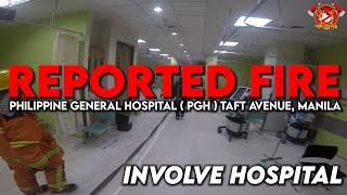 Reported Fire incident at Philippine General Hospital PGH Taft Avenue Manila [upl. by Htomit631]